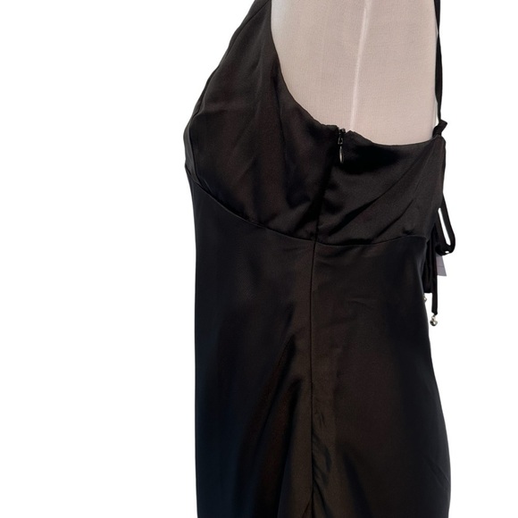 Forever 12 new with tags black satin mini dress - Picture 7 of 16